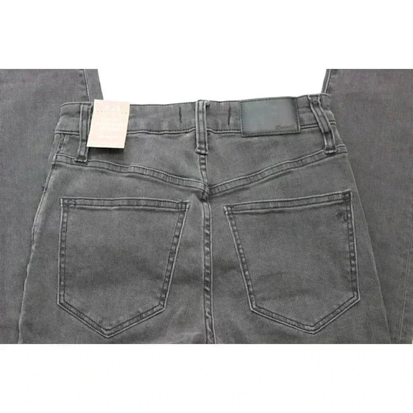 NWT Madewell Jeans Size 24 Curvy High Rise Skinny Gray Distressed Denim - Picture 12 of 16